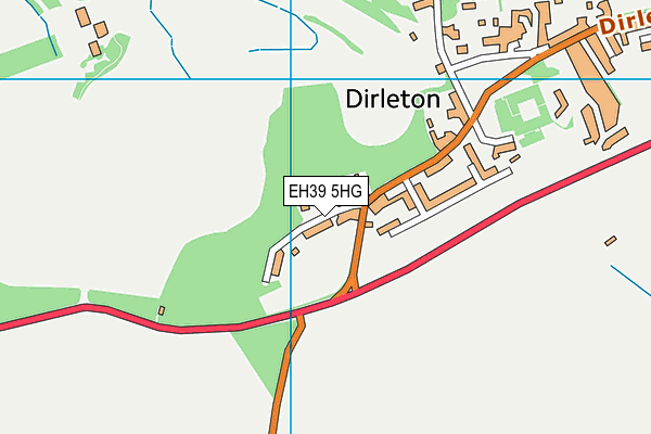 EH39 5HG map - OS VectorMap District (Ordnance Survey)