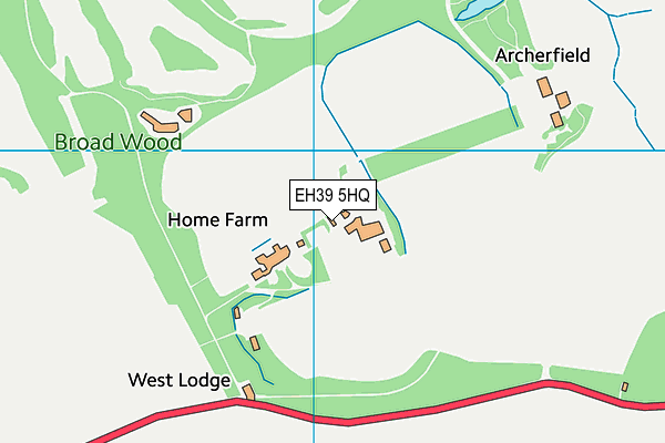 EH39 5HQ map - OS VectorMap District (Ordnance Survey)