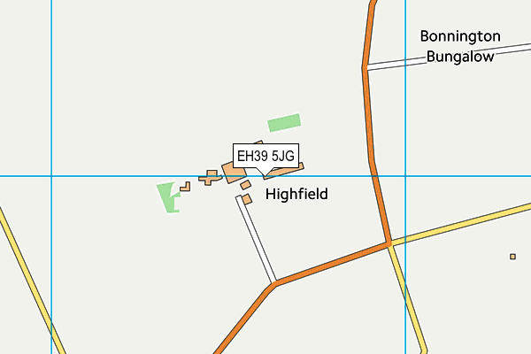 EH39 5JG map - OS VectorMap District (Ordnance Survey)