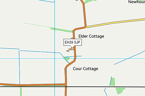 EH39 5JP map - OS VectorMap District (Ordnance Survey)