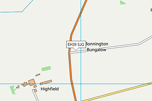 EH39 5JQ map - OS VectorMap District (Ordnance Survey)