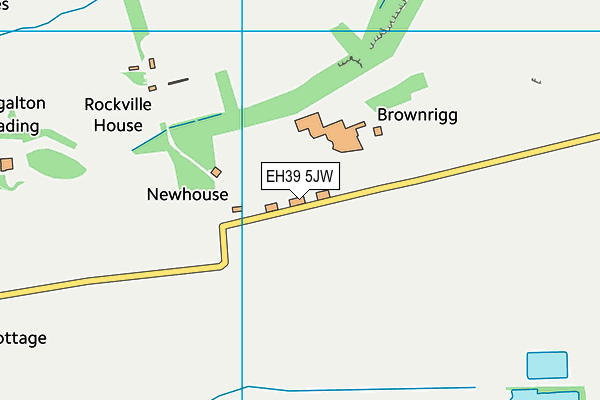 EH39 5JW map - OS VectorMap District (Ordnance Survey)