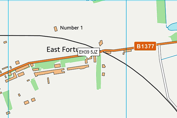 EH39 5JZ map - OS VectorMap District (Ordnance Survey)