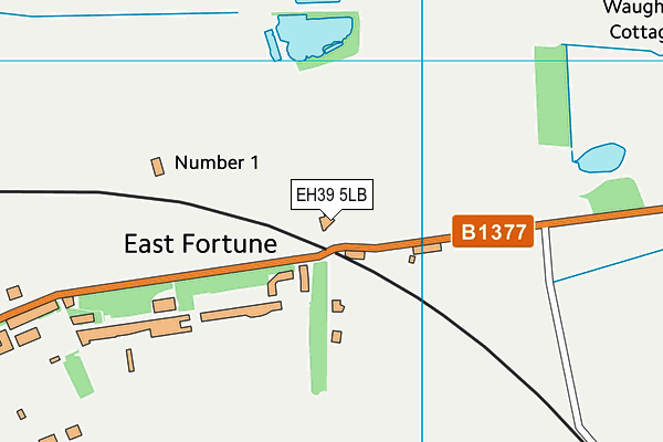 EH39 5LB map - OS VectorMap District (Ordnance Survey)
