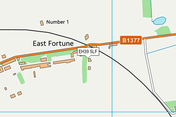 EH39 5LF map - OS VectorMap District (Ordnance Survey)