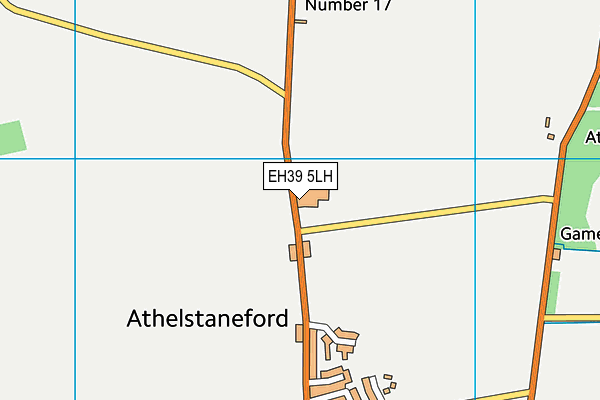 EH39 5LH map - OS VectorMap District (Ordnance Survey)