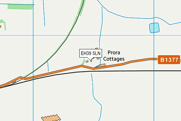 EH39 5LN map - OS VectorMap District (Ordnance Survey)