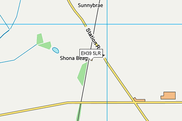 EH39 5LR map - OS VectorMap District (Ordnance Survey)