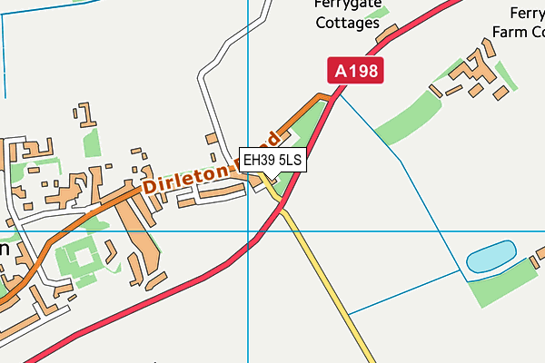 EH39 5LS map - OS VectorMap District (Ordnance Survey)