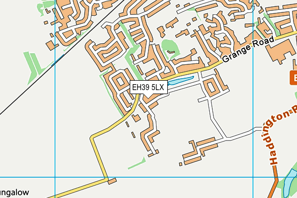 EH39 5LX map - OS VectorMap District (Ordnance Survey)