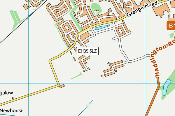 EH39 5LZ map - OS VectorMap District (Ordnance Survey)
