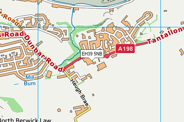 EH39 5NB map - OS VectorMap District (Ordnance Survey)