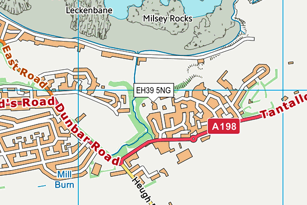 EH39 5NG map - OS VectorMap District (Ordnance Survey)