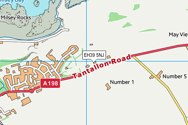 EH39 5NJ map - OS VectorMap District (Ordnance Survey)