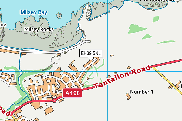 EH39 5NL map - OS VectorMap District (Ordnance Survey)