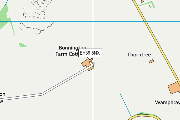 EH39 5NX map - OS VectorMap District (Ordnance Survey)