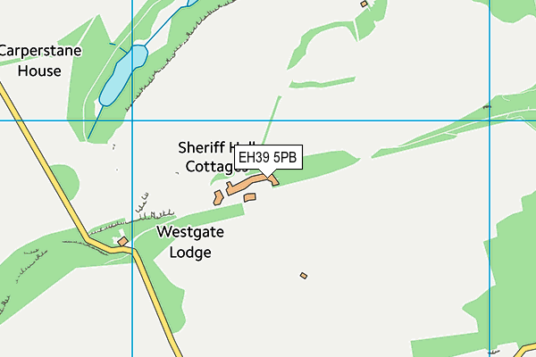 EH39 5PB map - OS VectorMap District (Ordnance Survey)