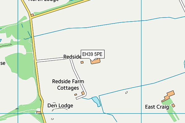 EH39 5PE map - OS VectorMap District (Ordnance Survey)