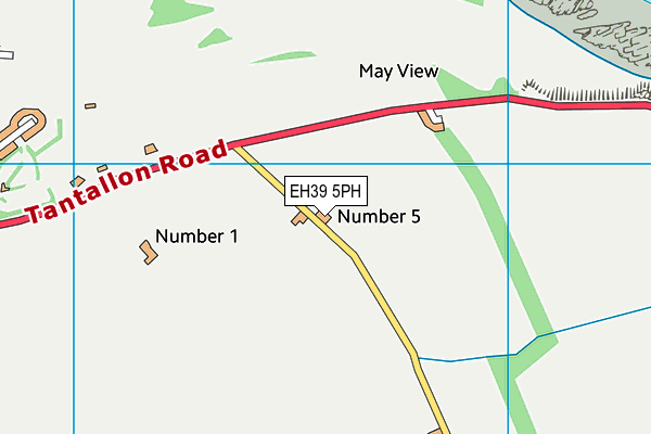 EH39 5PH map - OS VectorMap District (Ordnance Survey)