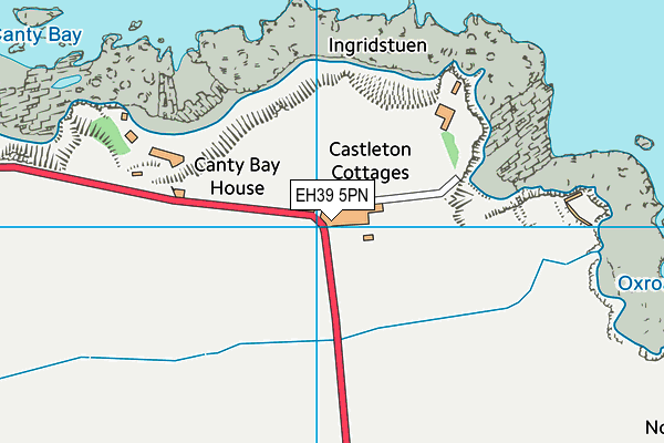 EH39 5PN map - OS VectorMap District (Ordnance Survey)