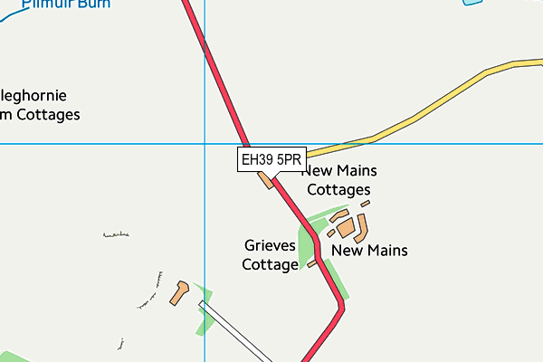 EH39 5PR map - OS VectorMap District (Ordnance Survey)