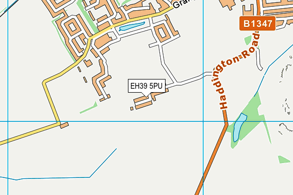 EH39 5PU map - OS VectorMap District (Ordnance Survey)