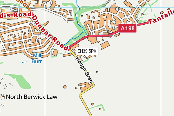 EH39 5PX map - OS VectorMap District (Ordnance Survey)