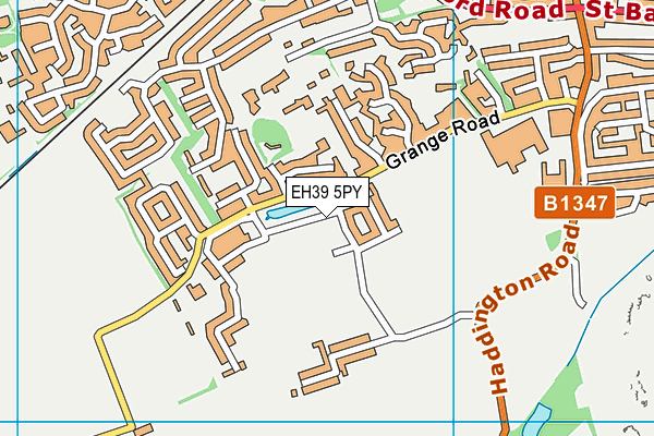 EH39 5PY map - OS VectorMap District (Ordnance Survey)