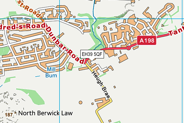 EH39 5QF map - OS VectorMap District (Ordnance Survey)