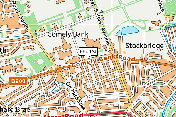 EH4 1AJ map - OS VectorMap District (Ordnance Survey)