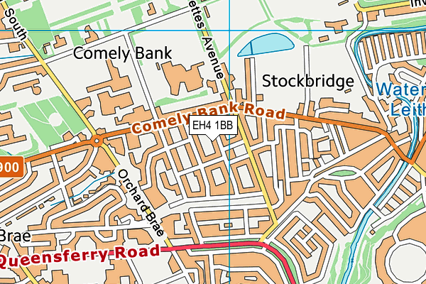 EH4 1BB map - OS VectorMap District (Ordnance Survey)