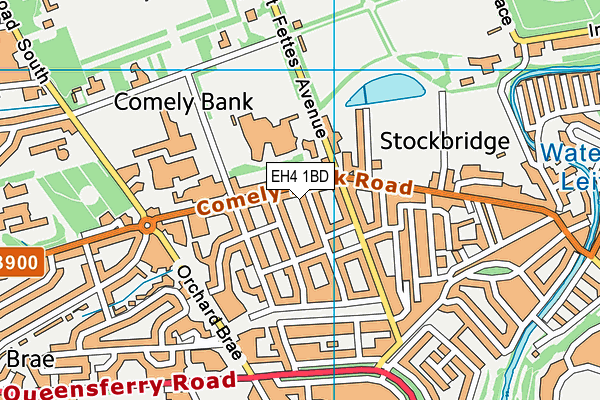 EH4 1BD map - OS VectorMap District (Ordnance Survey)