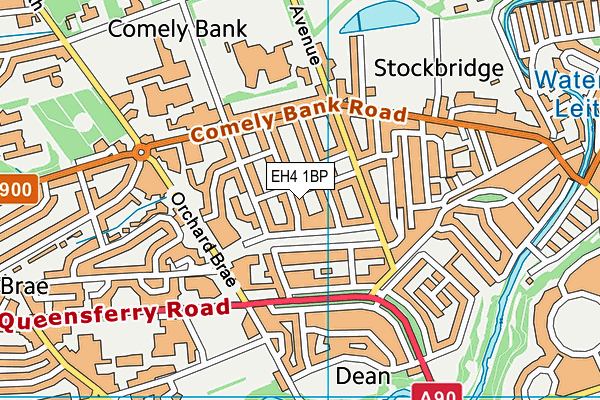 EH4 1BP map - OS VectorMap District (Ordnance Survey)
