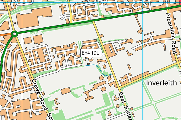 EH4 1DL map - OS VectorMap District (Ordnance Survey)