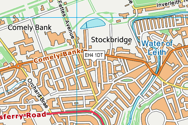 EH4 1DT map - OS VectorMap District (Ordnance Survey)
