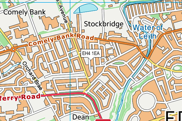 EH4 1EA map - OS VectorMap District (Ordnance Survey)