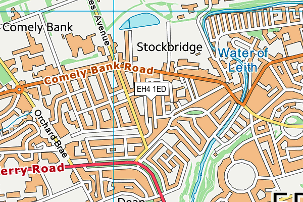 EH4 1ED map - OS VectorMap District (Ordnance Survey)