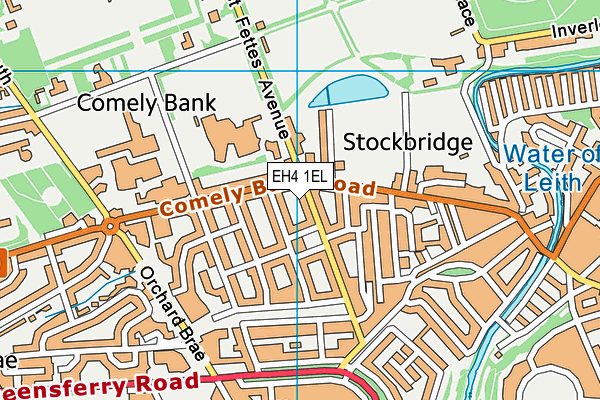 EH4 1EL map - OS VectorMap District (Ordnance Survey)