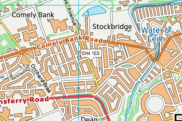 EH4 1ES map - OS VectorMap District (Ordnance Survey)