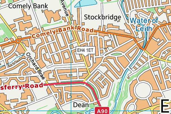 EH4 1ET map - OS VectorMap District (Ordnance Survey)