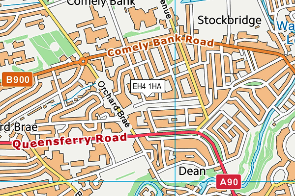 EH4 1HA map - OS VectorMap District (Ordnance Survey)