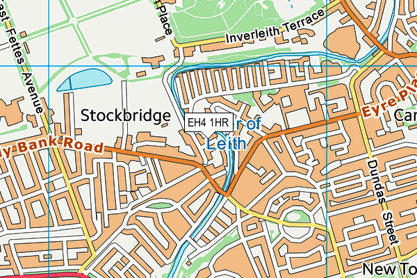 EH4 1HR map - OS VectorMap District (Ordnance Survey)