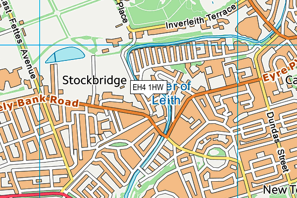 EH4 1HW map - OS VectorMap District (Ordnance Survey)