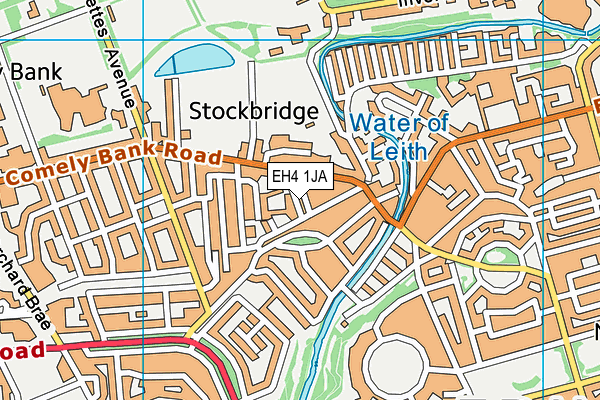 EH4 1JA map - OS VectorMap District (Ordnance Survey)