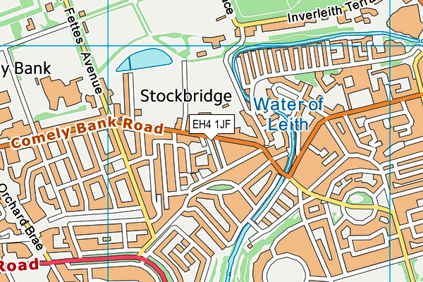 EH4 1JF map - OS VectorMap District (Ordnance Survey)