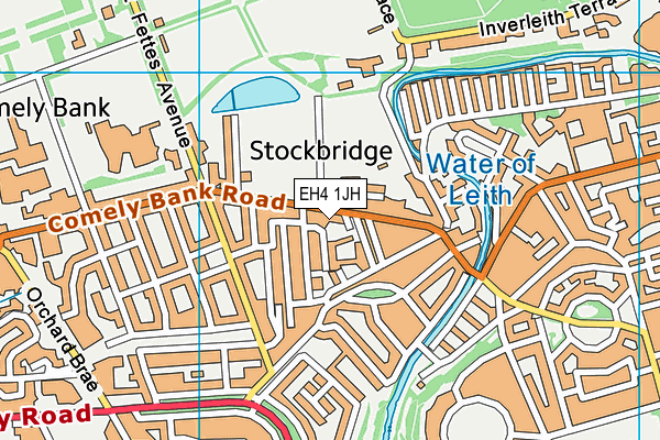 EH4 1JH map - OS VectorMap District (Ordnance Survey)