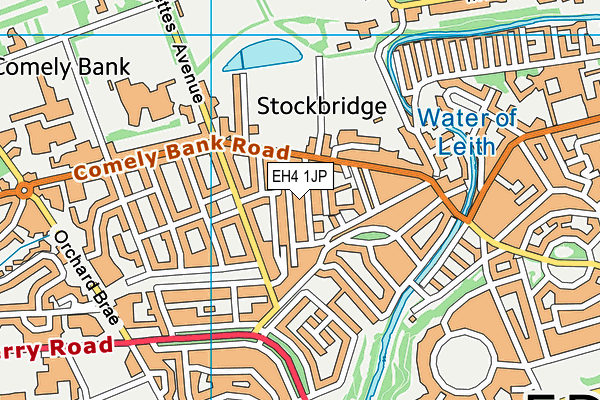 EH4 1JP map - OS VectorMap District (Ordnance Survey)