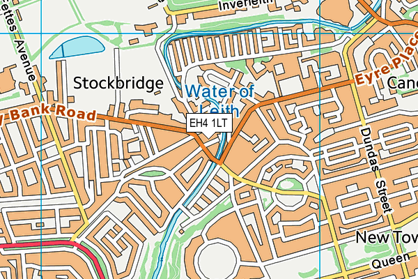 EH4 1LT map - OS VectorMap District (Ordnance Survey)