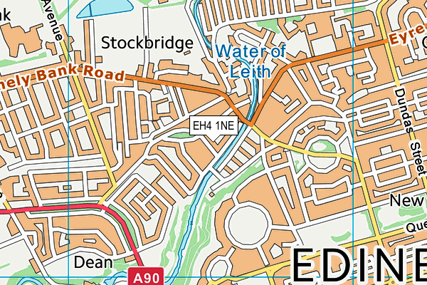 EH4 1NE map - OS VectorMap District (Ordnance Survey)