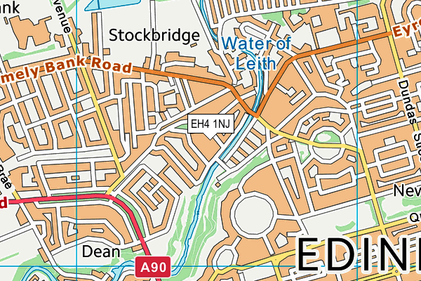 EH4 1NJ map - OS VectorMap District (Ordnance Survey)
